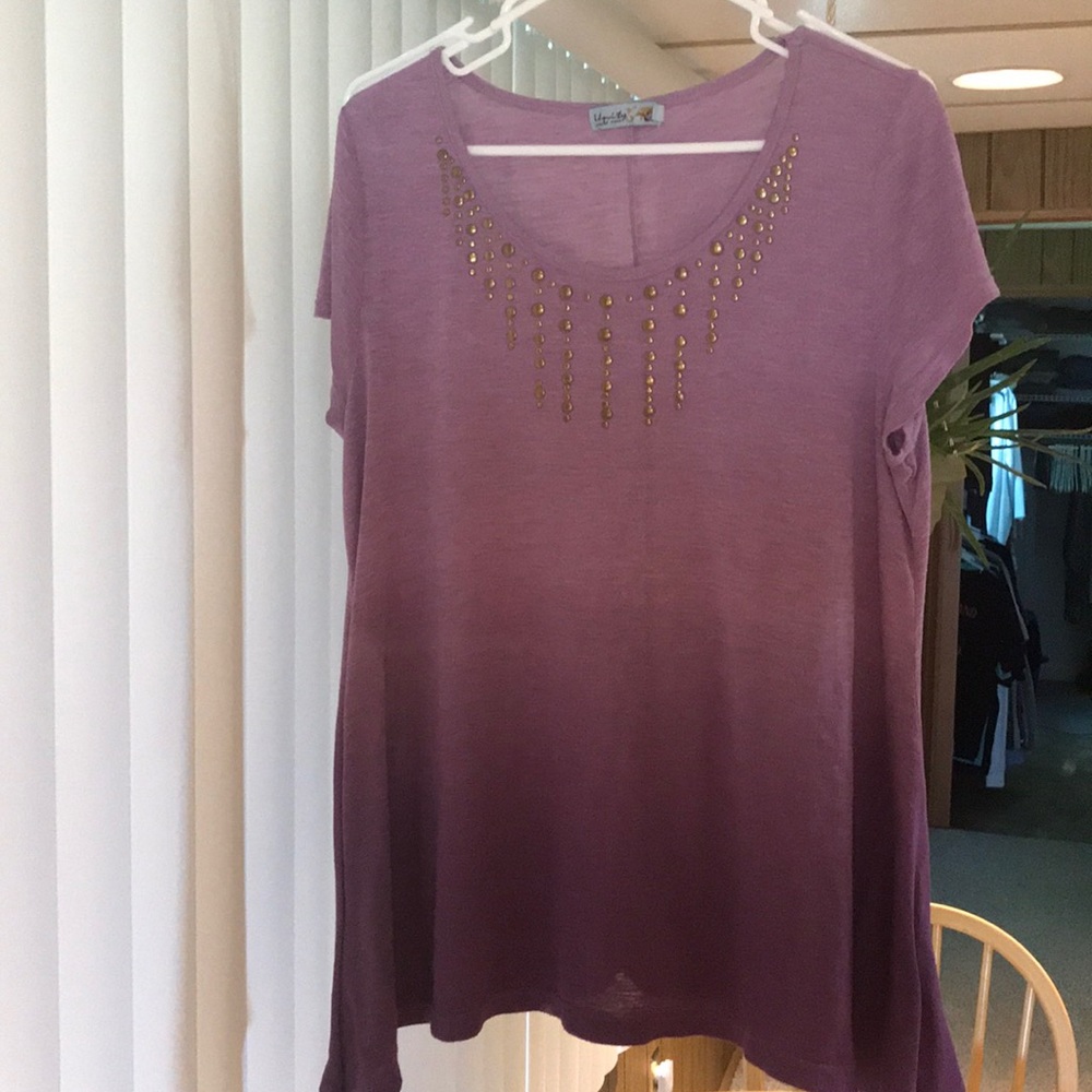 Purple shaft bite style shirt sz xl